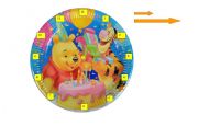 English Worksheet: Telling the Time with Winnie the Pooh poster ( CUT, PIN, POINT)