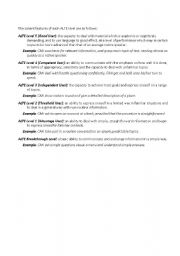 English Worksheet: ALTE