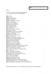 English Worksheet: To Be / To Have Worksheet