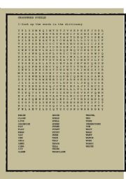 VERBS: CROSSWORD PUZZLE