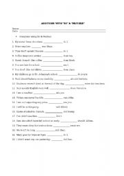 English Worksheet: Additions with So & Neither
