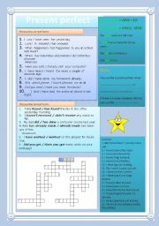 English Worksheet: Present perfect