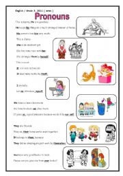 English Worksheet: Pronouns