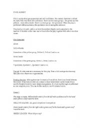 English worksheet: Poor Albert `School Play