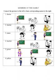 English worksheet: community helpers