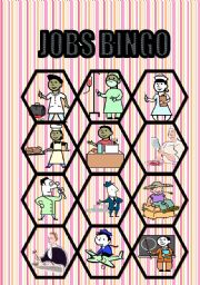 English worksheet: jobs bingo