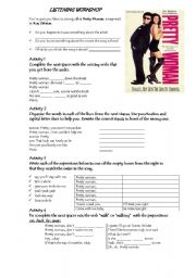 English Worksheet: Pretty Woman song by Roy Orbison