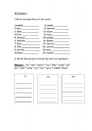 English Worksheet: present simple