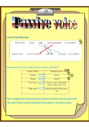 English Worksheet: passive voice