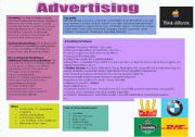 English Worksheet: advertising