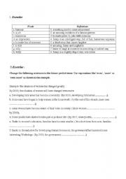English worksheet: fun  vocabulary and grammer