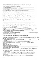 English Worksheet: grammer extenstion