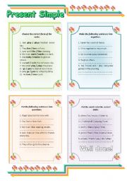 English Worksheet: present simple