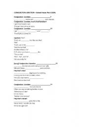 English Worksheet: Conjunction Junction
