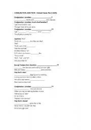 English worksheet: Conjunction Junction