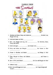 English Worksheet: Family Tree