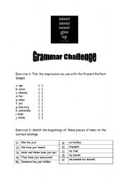 English Worksheet: present perfect exercises