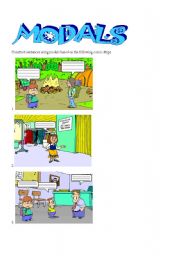 modals in comic strips