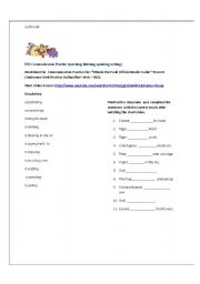 English Worksheet: Present continuous Using Winnie the Pooh