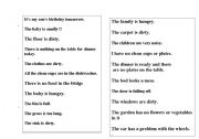 English worksheet: problems at home that can be solved with a little help from others