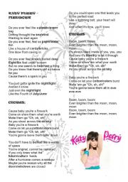 English Worksheet: Firework - Katy Perry