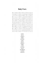 English Worksheet: Bodyparts