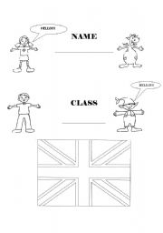 English worksheet: My English copybook