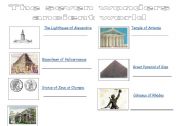 English Worksheet: The seven wonders of ancient world