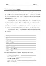 English worksheet: to be-there to be past