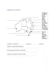 English Worksheet: Australia