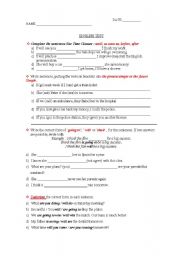 English Worksheet: FUTURE TIME- TIME CLAUSES- FIRST CONDITIONAL