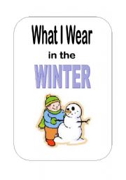 English Worksheet: What I Wear in the Winter