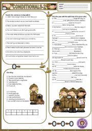 English Worksheet: CONDITIONALS - TYPE 2