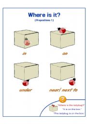 English Worksheet: Prepositions Part 1