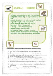 animal idioms