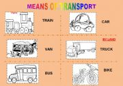 English worksheet: Means of Transport