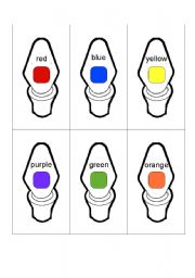 English Worksheet: Holiday Light Colors