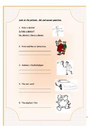 English Worksheet: to be