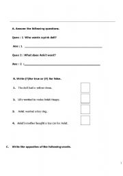 English worksheet: Practice Worksheet 1