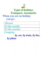 English worksheet: Travelling