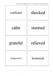 English worksheet: vocabulary - feelings