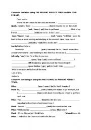 English Worksheet: present perfect - past simple