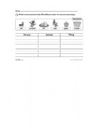 English Worksheet: Words game 