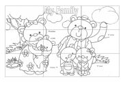 English Worksheet: My Family puzzle