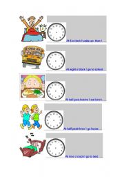 English Worksheet: Time worksheet
