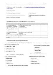 English worksheet: Television and you...