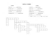 English Worksheet: Cardinal numbers crossword