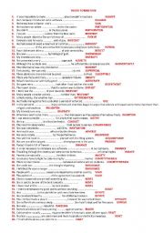 English Worksheet: word formation