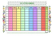 English Worksheet: Scattegories - fantastic game:)