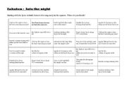 English Worksheet: Sabaton - Into the Night